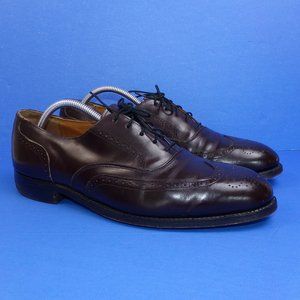 Johnston and Murphy OPTIMA Wingtip Men's Maroon Leather Dress Shoes Sz 9.5